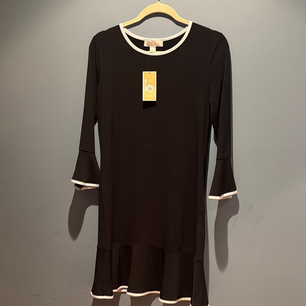 Michael Kors Black Dress with White Trim